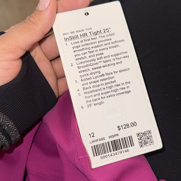 Lululemon InStill High-Rise Tight 25"
Magenta Purple - Picture 5 of 8